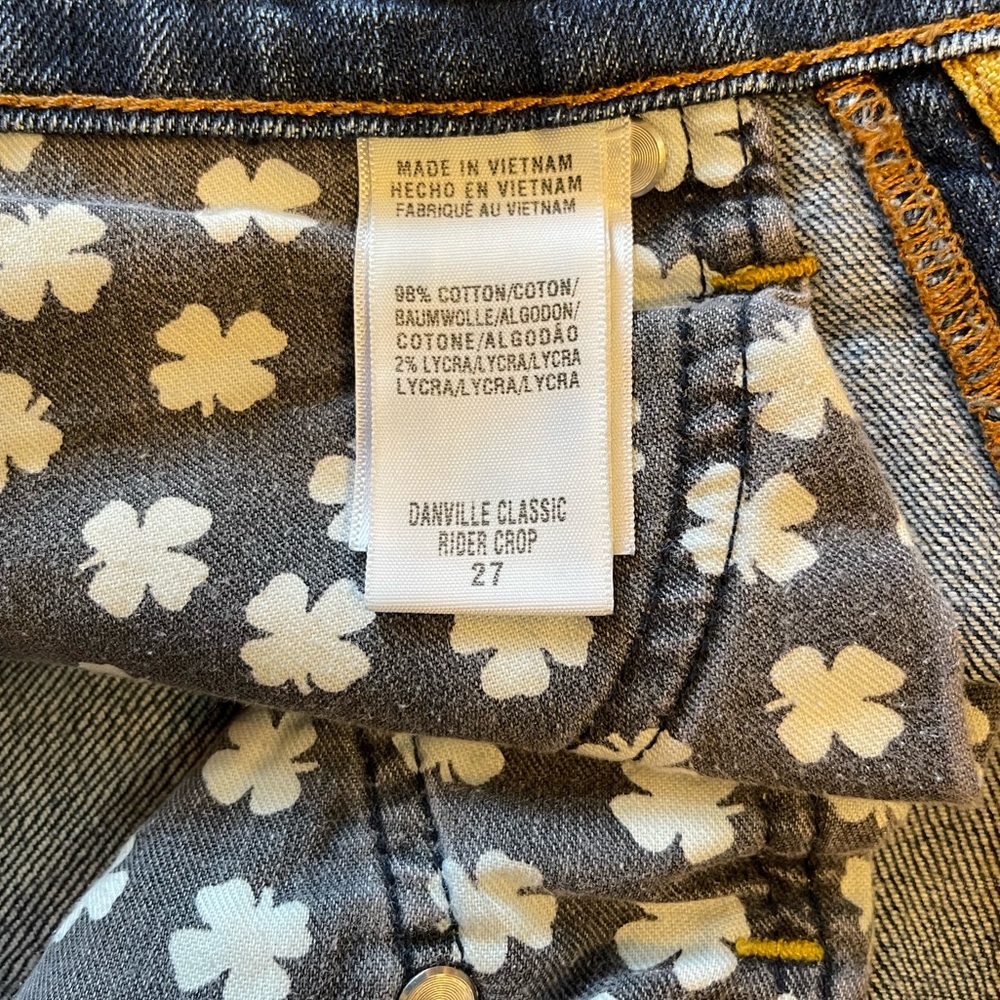 Lucky Brand Danville Classic Rider Crop Capri Jeans 4 - Picture 9 of 9